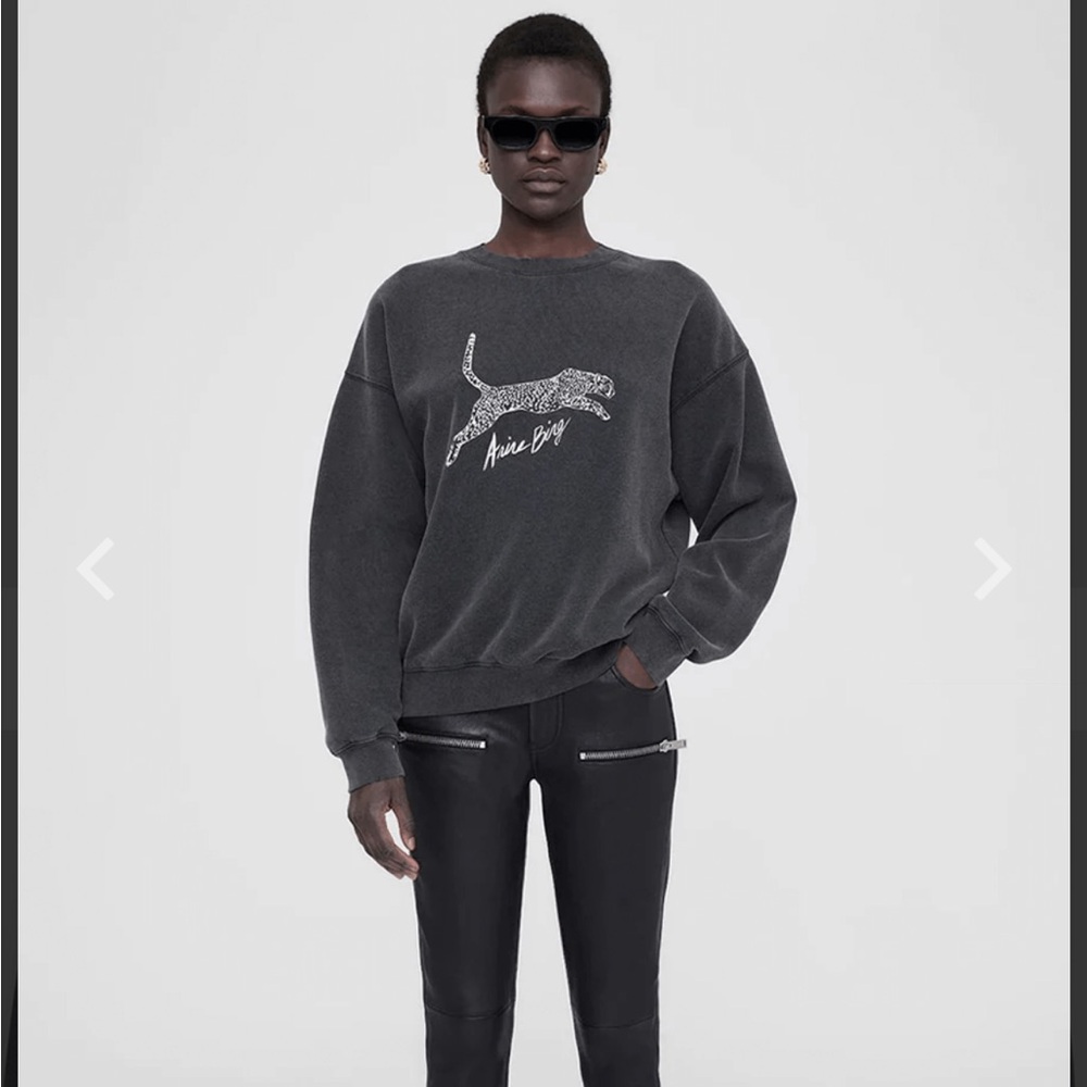 Black Sweater with Graphic Design